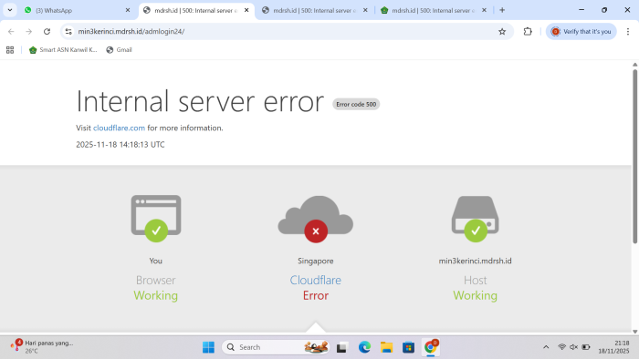 Penundaan Pembaruan Berita MIN 3 Kerinci Akibat Gangguan Teknis
